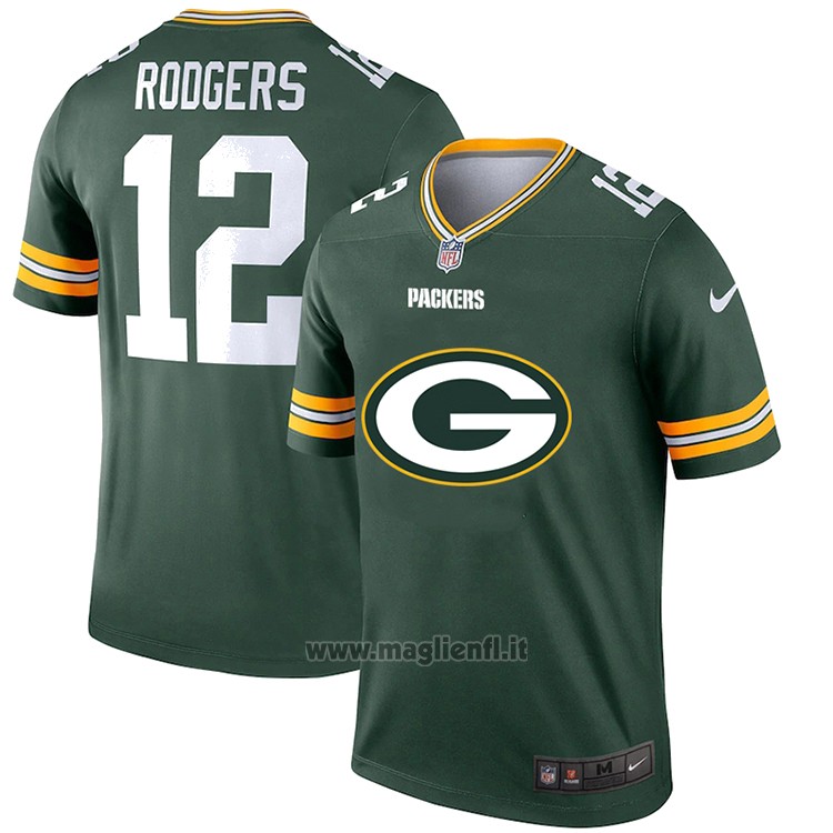 Maglia NFL Limited Green Bay Packers Rodgers Big Logo Verde
